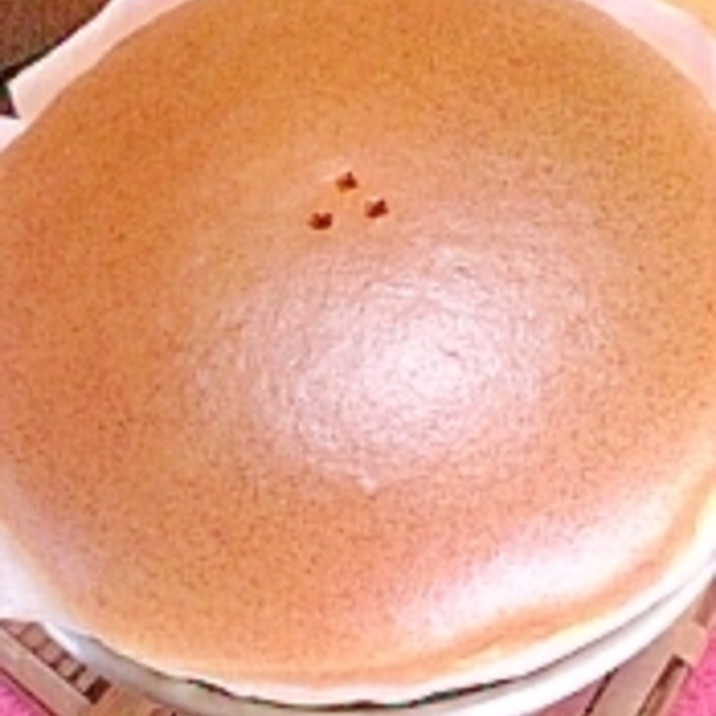 スライスチーズで作るスフレチーズケーキ(台つき)